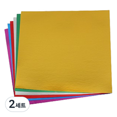 Misoroun 全息圖活動素色摺紙 12 x 12 cm 50張套組, 2套, 5色