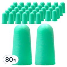 디케이원 예쁜 소음방지 귀마개 그린B 1.4 x 2.8 cm, 80개, 2개입