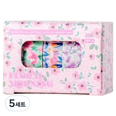 微笑 手帳裝飾紙膠帶 1cm x 2m 5款一組, 5套, style12