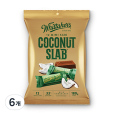 Whittaker's 迷你椰子牛奶巧克力棒, 180g, 6個