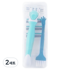 刮毛刀 藍色+刀片 4入組, 2套