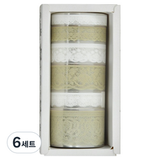 微笑的漂亮紙膠帶6款組, style5, 6套