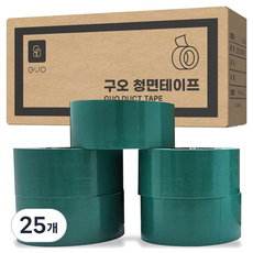 구오 국산 청테이프 녹색 48mm x 25m, 25개
