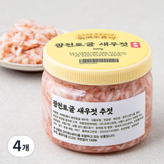 독배토돌이 광천토굴 추젓 (새우젓), 500g, 4개
