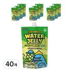 스위트몬스터 워터젤리 청포도, 100ml, 40개