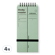 뮤니드 스마트 단어 암기장 140매, 민트, 4개