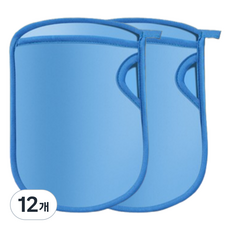 低刺激神奇搓澡手套, 藍色, 12個, 1入