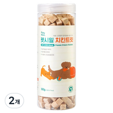펫시밀 강아지 치킨트릿, 치킨, 160g, 2개 치킨, 160g, 2개