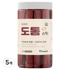 올가밀 강아지 말랑촉촉 도톰스틱, 400g, 5개, 소간