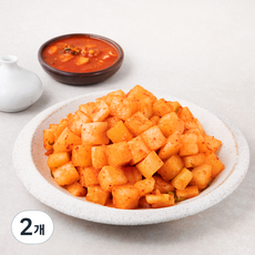 도미솔 맛있는 깍두기, 2kg, 2개