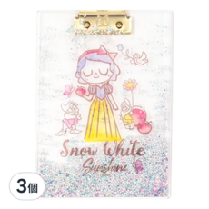 Disney Princesses 迪士尼公主 夢想公主流沙版夾, 白雪公主, 3個