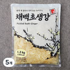 카쿠카쿠 채백초생강, 1.3kg, 5개
