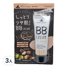 Witch's Pouch BB霜 SPF30 PA++ 黃色基調 30ml, 自然遮瑕, 3入