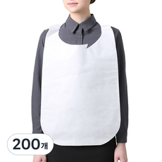 WELLPRON 一次性不織布衛生圍裙, 白色, 200個