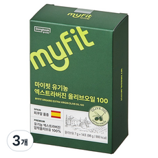 동국제약 마이핏 유기농 엑스트라버진 올리브오일 스틱 100, 98g, 3개