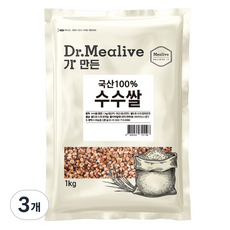 밀리브 국내산 수수쌀, 1kg, 3개
