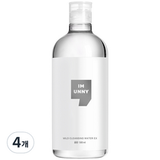 아임유니 마일드 클렌징워터 이엑스, 500ml, 4개