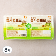 생채움 국산콩두부, 300g, 8개