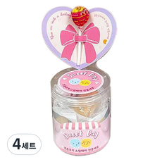 幸運餅乾 Sweet Day 餅乾 5入 + 糖果禮物組 25g 隨機出貨, 4套, 餅乾 5入 + 糖果 + 明信片 + 襯紙