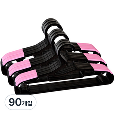 裝飾圓形防滑衣架, 粉色, 90入