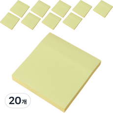 Clara 自黏便條紙, 20個, 綠色