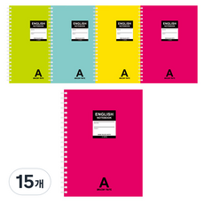 英文線圈筆記本, 隨機出貨, 15個