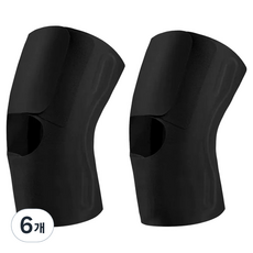 헨센 초슬림 슬개골 무릎보호대, 블랙, 6개