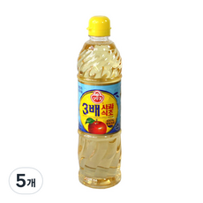 오뚜기 3배 사과식초, 900ml, 5개
