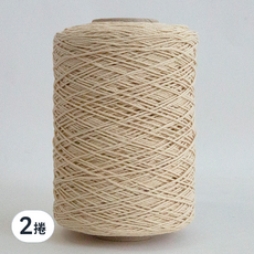 Dong Bang 18股色紗編織棉線, 334淺稻草色, 2件