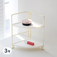 주앤지 모듈 미니 선반, 골드, 3개