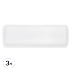 구디푸디 공간맞춤 칸막이 서랍정리함, 반투명 화이트, 3개