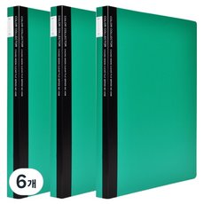 에코청운 칼라컬렉터 클리어화일 20매 A4, 초록, 6개
