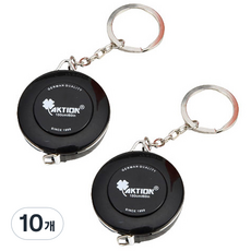 GOODPREP 迷你鑰匙圈捲尺 黑色, 10個, 150cm