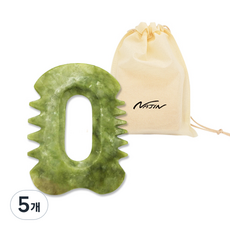 나진괄사 두피 바디 마사지 빗 괄사 NJ040, 그린, 5개