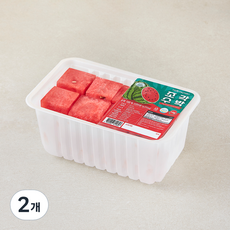 푸드팩토리 조각수박, 2개, 1kg