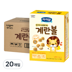 아이얌 볼과자, 계란맛, 60g, 20개