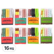misoro 可愛鉛筆蓋 6入, 隨機出貨, 16入