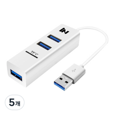 iN NETWORK USB2.0 3埠 & TF MicroSD 卡兩用集線器 IN-U3TF, 白色