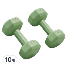 탑피아 여성용 아령 녹색, 10개, 1kg