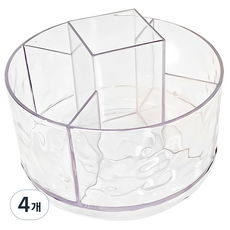 윈프라이스 회전 화장품 소품꽂이, 4개, 투명