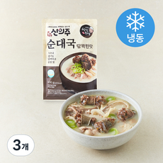 신의주 찹쌀순대국 담백한맛 (냉동), 600g, 3개