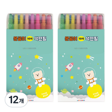 아트모아 색연필, 16색, 12개