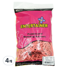 네오텍스 요술풍선 100p 160N, 파스텔로즈, 4개