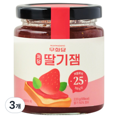 무화당 저당 딸기잼, 220g, 3개