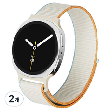 YOGER Galaxy Watch 運動環狀錶帶 簡易貼合錶帶, 奶酪奶油, 2個