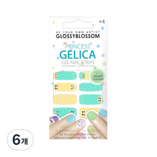 글로시블라썸 프린세스 젤리카 어린이 젤 네일 스트립, 수리수리 부엉이, 6개