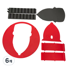 K-BOUND 避免殘忍大量捕捉捕鼠器 紅色 分離式 OPP包裝, 6個, 1入