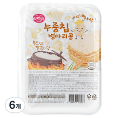 이더스 부드럽고 깔끔한 맛 누룽칩 병아리콩, 330g, 6개