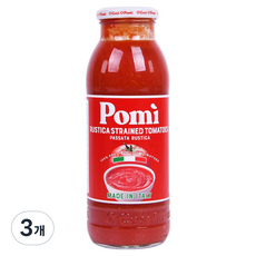 Pomi Rustica過濾番茄醬, 700g, 3個