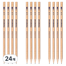 STAEDTLER 施德樓 天然木質鉛筆 123-60 HB, 24個, 單一顏色